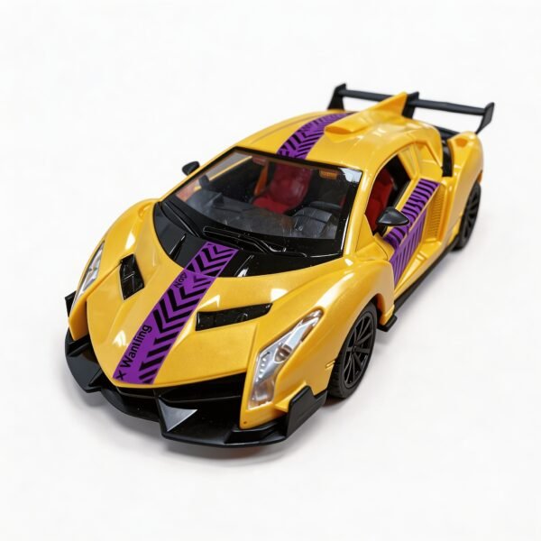 213d9b41-8d84-4796-b123-df09ed64d415.jpg 1:16 Scale 4WD RC Racing Car with 2.4GHz Control, LED Lights, One Button Door Opening and Rechargeable Battery