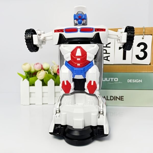 Automatic Transforming RC Car with Lights, Music and Omnidirectional Movement