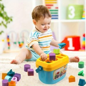 Developmental Toy Shape Sorter for Infants, Featuring ABC And Shape Puzzles