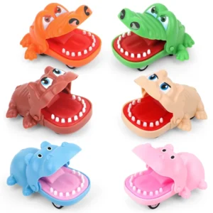 3724921a67b3c4f5c2ff19227738452f.webp Child Crocodile Mouth Pull Back Toy Mini Biting Fingers Toy Single Piece (Color May Vary)