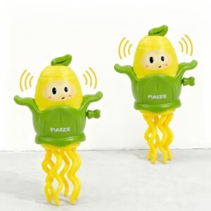 Wind Up Dancing Corn Toy with Spinning Action and Cartoon Design