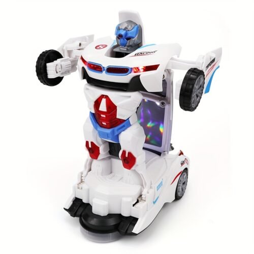 Automatic Transforming RC Car with Lights, Music and Omnidirectional Movement