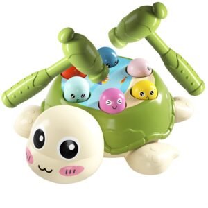 Turtle Hammer and Pounding Toy with Dual Hammers for Interactive and Multi Player Play