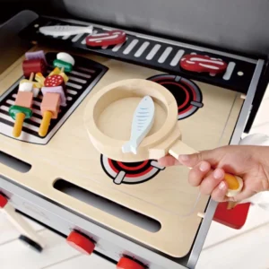 Hape Gourmet Grill & Shishkaboo Kitchen Pretend Play for Kids