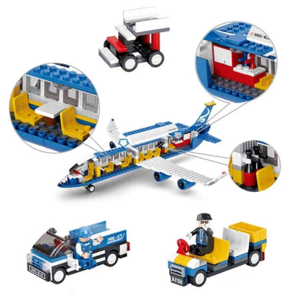 8faa04352a20d603aa3fc3b8b5a2a743.webp Aviation Aircraft Building Blocks Toys Set, DIY Assembled Airplane Model