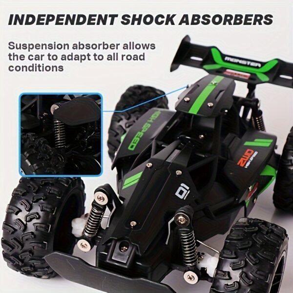 1:18 Scale High Speed RC Off Road Car with Drift Function, 2.4GHz Control and Rubber Tires