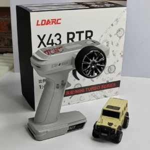 LDARC X43 1/43 Remote control mini RC car 4WD 4x4 Crawler 1/43 RTR climbing vehicle off roader Toy gift for Kids Adults