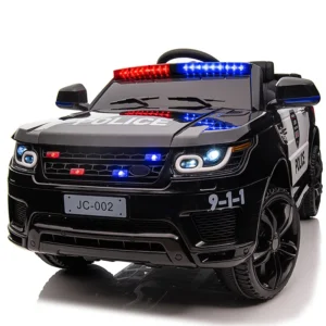 12V Load 30KG Big Size With Remote Control Children's Electric Four-wheel Rechargale Double drive Toy Battery Police Music Car