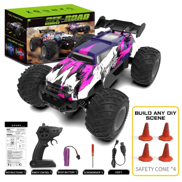 JJRC Q175 1:18 20 Km/h 2.4GHz Remote Control Car With LED Light Off Road Remote Control Cars Drift Monster Truck Toys Car Gift