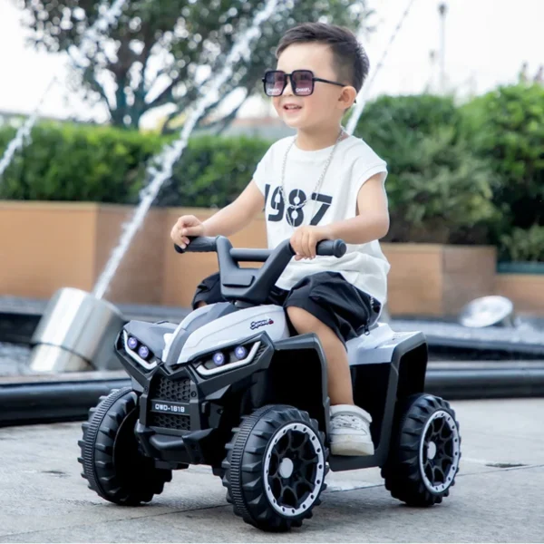 Kids Electric 4 Wheel Ride On Buggy with 60 Minute Runtime and 45kg Capacity Random Color