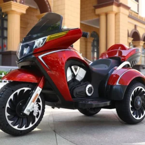 New Children's Electric Motorcycle Ride on 3-12 Years Old Load 50KG Double Kids Tricycle with True Key Start