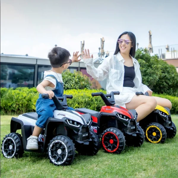 Kids Electric 4 Wheel Ride On Buggy with 60 Minute Runtime and 45kg Capacity Random Color