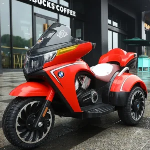 New Children's Electric Motorcycle Ride on 3-12 Years Old Load 50KG Double Kids Tricycle with True Key Start