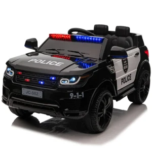 12V Load 30KG Big Size With Remote Control Children's Electric Four-wheel Rechargale Double drive Toy Battery Police Music Car