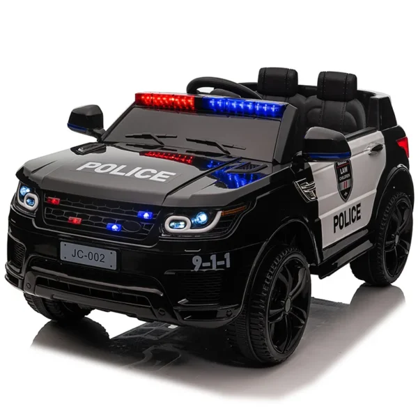 12V Load 30KG Big Size With Remote Control Children's Electric Four-wheel Rechargale Double drive Toy Battery Police Music Car