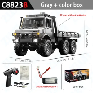 C8823 1/18 Off-road RC Car 2.4G Remote Control Six-Wheel Vehicle Climbing Transport Rescue Crawler Model Toys for Children
