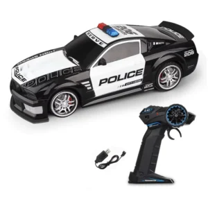 1/12 RC Police Racing Car 2.4G Radio Control Cars Toy with Lights Drift Vehicle toys for Children
