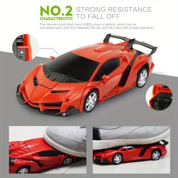 Scale 1:18 Remote Control 2in 1 Sports Transformation Car