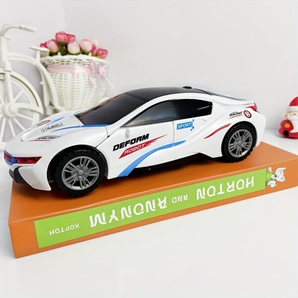 Automatic Transforming RC Car with Lights, Music and Omnidirectional Movement