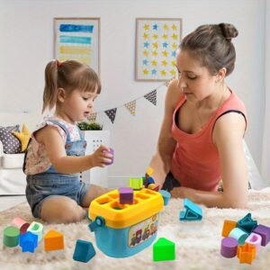 Developmental Toy Shape Sorter for Infants, Featuring ABC And Shape Puzzles