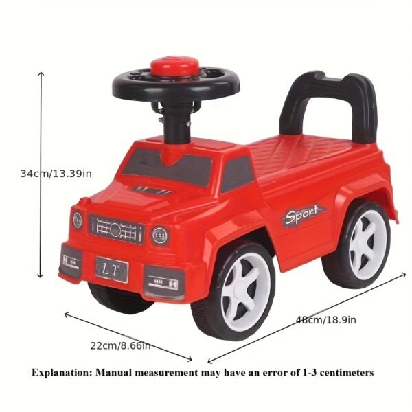 Kids Ride On Wiggle Scooter Car with Sliding Motion, Steering Wheel and Balance Control