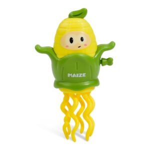 Wind Up Dancing Corn Toy with Spinning Action and Cartoon Design