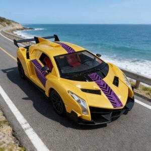 dc016d96-a1e2-477b-800c-8fee7ad68b6f.jpg 1:16 Scale 4WD RC Racing Car with 2.4GHz Control, LED Lights, One Button Door Opening and Rechargeable Battery