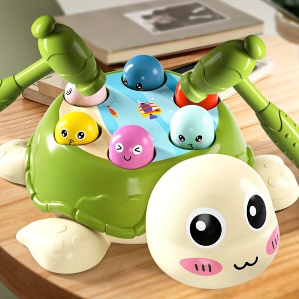 Turtle Hammer and Pounding Toy with Dual Hammers for Interactive and Multi Player Play