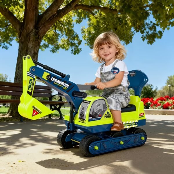 f2883317-f13e-4412-9e5c-c52dd5e0d46c.jpg Kids Ride On Bulldozer Toy with Seat, Manual Drive and Durable ABS Construction