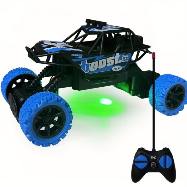 fb6d87a0c8d0094b16926a82a3cbe892.jpg 1:18 Scale Remote-Controlled Car Toy for Off-Road Climbing with Flashing Lights