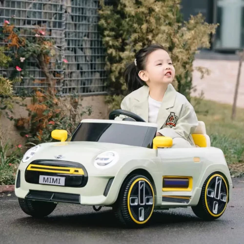 Kids Kuromi Ride On Car 588 Mini Cooper 12V Electric Car With Parents Remote