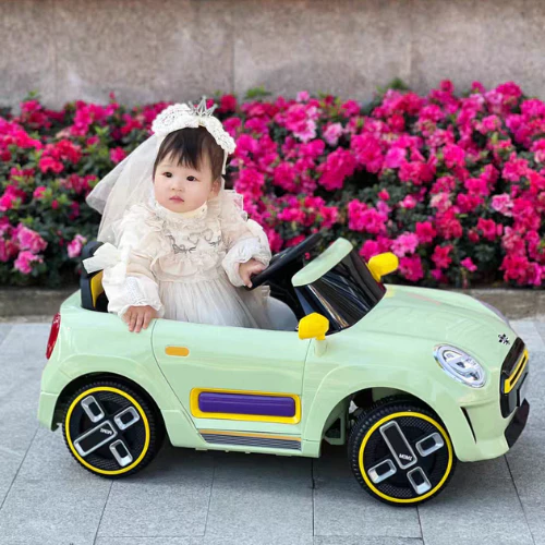 Kids Kuromi Ride On Car 588 Mini Cooper 12V Electric Car With Parents Remote