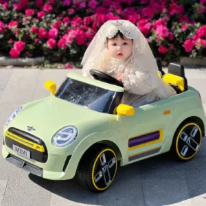 Kids Kuromi Ride On Car 588 Mini Cooper 12V Electric Car With Parents Remote