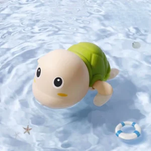 Bevavar Little Turtle Baby bath toy clockwork swimming toys (Color May Vary)